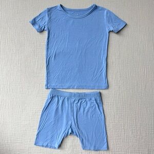 Kyte Baby Short Sleeve Pajama Set in Periwinkle 3T